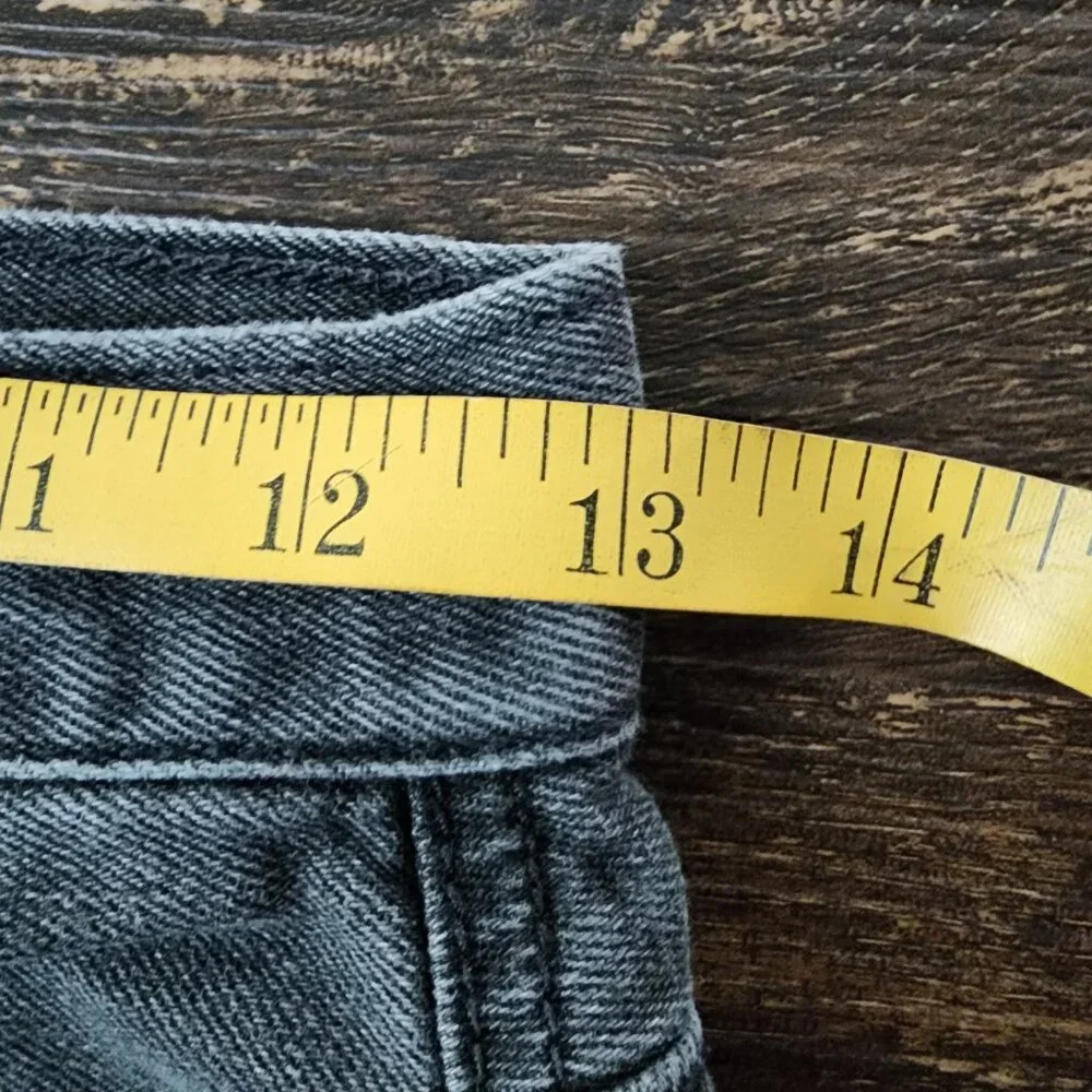 American Eagle Jeans Womens 00 Black Mom Relaxed Distressed 26x27‎